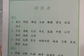 二年级语文上册词语表视频封面