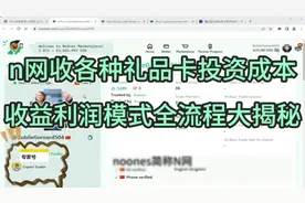 揭秘国外n网各大折扣礼品卡 操作需要的成本投资以及收益利润变现视频封面