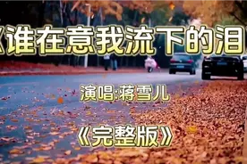 《谁在意我流下的泪》凄美的旋律，唱出了多少有故事的心声。视频封面