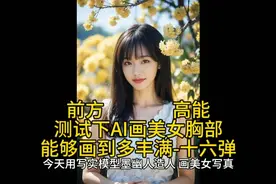 前方高能，测试下AI画美女胸部，能够画到多丰满-十六弹