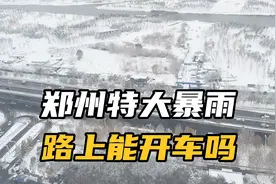 河南特大暴雪，郑州三环高架居然没看到积雪？小路基本没车流？视频封面