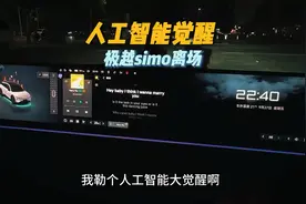 极越汽车疑似有了自我意识？大量车主收到simo的离线告别！什么情视频封面