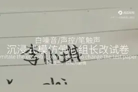 🎉沉浸式模仿偏心组长改试卷🎄不喜勿喷✨视频封面