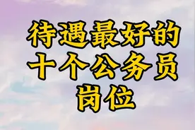 待遇最好的十个公务员岗位视频封面