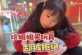 带姐弟俩逛夜市，爸爸给弟弟买了玩具，姐姐却不要视频封面