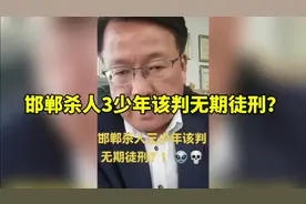 最新！河北邯郸杀人3少年该判无期徒刑？视频封面