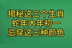 揭秘2025蛇年大年初一穿搭指南视频封面