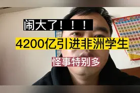 今年的怪事特别多，4200亿引进非洲留学生，你知道什么是领头羊吗视频封面