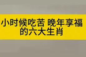 【小时侯吃苦 晚年享福的六大生肖视频封面