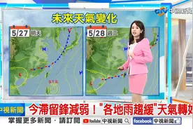 中国🇨🇳台湾省中视新闻频道的天气预报节目（冯薇之老师播报）视频封面