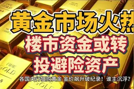 各国央行狂买黄金！金价飙升，楼市资金或转投避险资产？再创新高视频封面