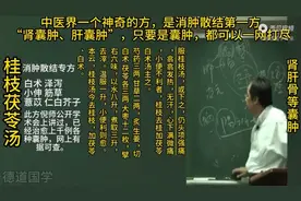 倪师讲桂枝茯苓汤