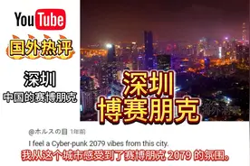 国外网友感叹深圳从小渔村变成未来城市：赛博朋克视频封面