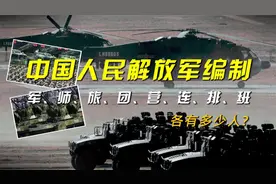 中国人民解放军编制：军、师、旅、团、营、连、排、班各有多少人视频封面