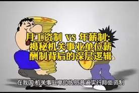 月工资制 VS 年薪制：揭秘机关事业单位薪酬制背后的深层逻辑视频封面