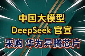 中国大模型DeepSeek，采购华为昇腾芯片？视频封面