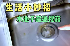 生活小妙招:水池子堵了不用愁，一招教你分分钟搞定还不花一分钱视频封面