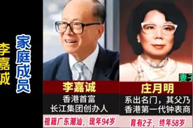 香港首富李嘉诚的家庭成员都是谁？长孙女已挑起大梁，还有在读书视频封面