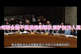 为何联合国不能派维和部队保护加沙人民？