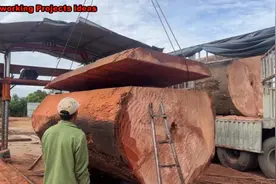 上等的小叶紫檀木，高端的木材往往使用最简单的加工工艺视频封面