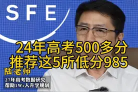 24年高考500多分推荐这5所低分985  #2024高考   #志愿填报指南视频封面