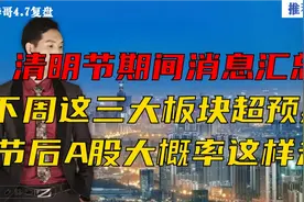 清明节期间消息汇总，这三大板块超预期，节后A股大概率这样走！视频封面