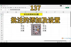 Excel中批注的添加及设置#excel技巧 #office办公技巧 #办公软件视频封面