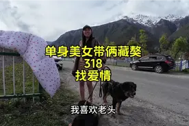 单身美女带俩藏獒318找爱情，床车旅行视频封面