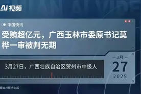 超大额受贿，广西玉林市委原书记莫桦一审被判无期视频封面