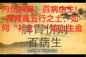 内伤脾胃，百病由生！脾胃属五行之土，如何“补土”？培土生金视频封面