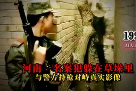 1994年河南一名案犯躲在草垛里与警方持枪对峙真实影像视频封面