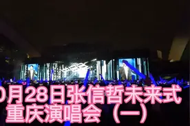 2023年10月28日张信哲未来式2.0重庆演唱会，买的内场A4区18排视频封面