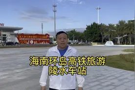 海南环岛高铁旅游，653公里26座车站是一条连接海口三亚环行铁路视频封面