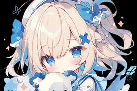 蓝色动漫可爱头像，一起和你的闺蜜来换头像吧！视频封面