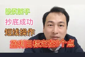 股民新手抄底成功 短线操作 盈利目标定在3个点视频封面