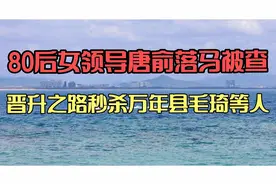 80后女领导唐俞落马被查，晋升之路秒杀万年县毛琦等人，视频封面