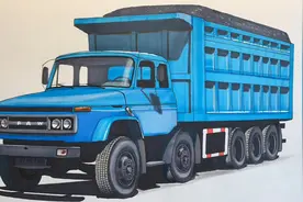 手绘一汽解放柳特卡车，十六个轮胎视频封面