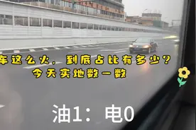电车这么火，占比有多少？今天在成都二环高架上实地数一数视频封面