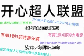 开心超人联盟播出的时间进化史
