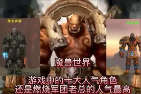 魔兽世界：游戏中的十大人气角色，还是燃烧军团老总的人气最高视频封面