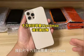 千万别买苹果12promax谁买谁后悔，不听劝的你就等着被坑吧！视频封面