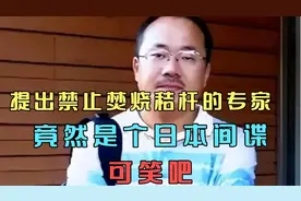 提出禁止焚烧秸杆的专家，竟然是个日本间谍，可笑吧视频封面