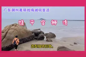 饶平金狮湾，海滩绵柔，海水洁净，拾贝踏浪赶海，让人兴趣盎然！