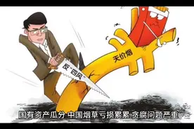 国有资产瓜分，中国烟草亏损累累，贪腐问题严重
