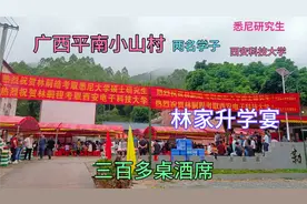 广西平南小山村林家升学宴，三百多桌酒席，随礼只需三十元！