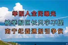 举报人全民曝光，被举报区长只字不提？南宁纪委通报引争议视频封面