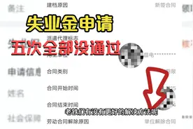 失业金申请三个月了，申请了五次全部没通过，哎，真难视频封面