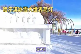 哈尔滨冰雪大世界，梦幻雪雕惊艳亮相！视频封面