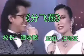 汪明荃谭咏麟精彩粤曲《分飞燕》重温经典，完美组合，太好听了！视频封面