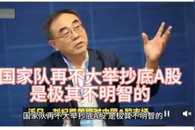 国家队应迅速动动小手指，大举抄底大A，拉上4000点视频封面